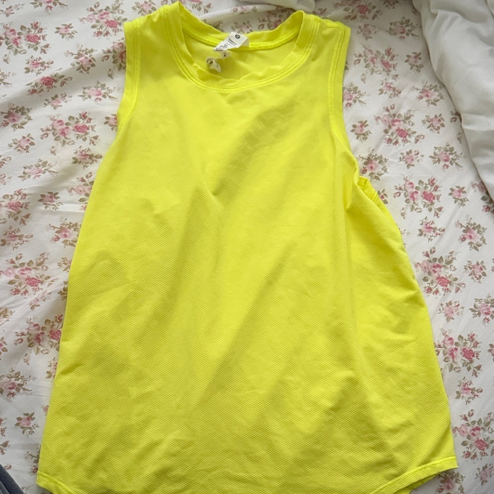 Lululemon Athletica Neon Yellow Tank Top